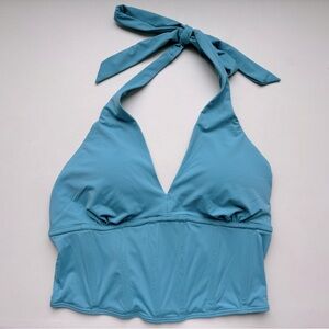 Teal Halter Corset Top